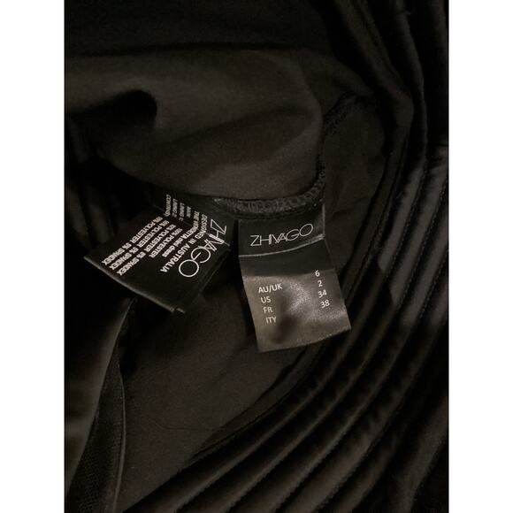 Zhivago THE VENDETTA Embellished Floral Mesh Minidress black size 2 - Picture 10 of 16